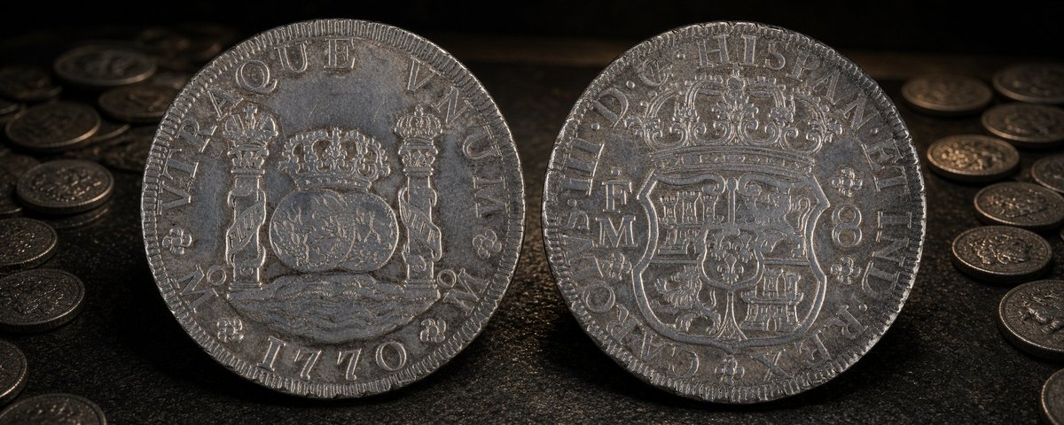 Title card reading When America Stopped Taking Foreign Silver as Money, with Spanish, Mexican, and United States silver coins and an 1858 cent.