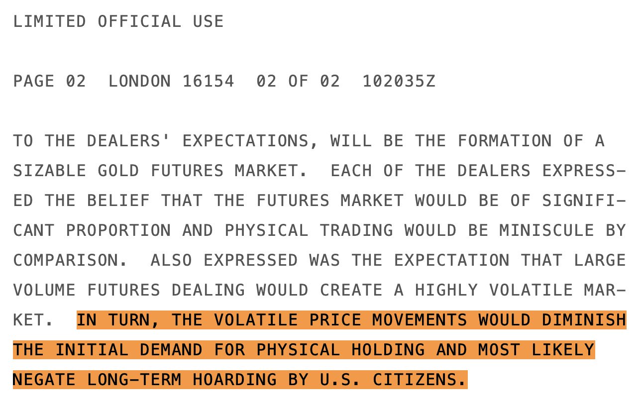 Excerpt of State Department cable 1974STATE265855, dated December 4, 1974, with the cable number highlighted.