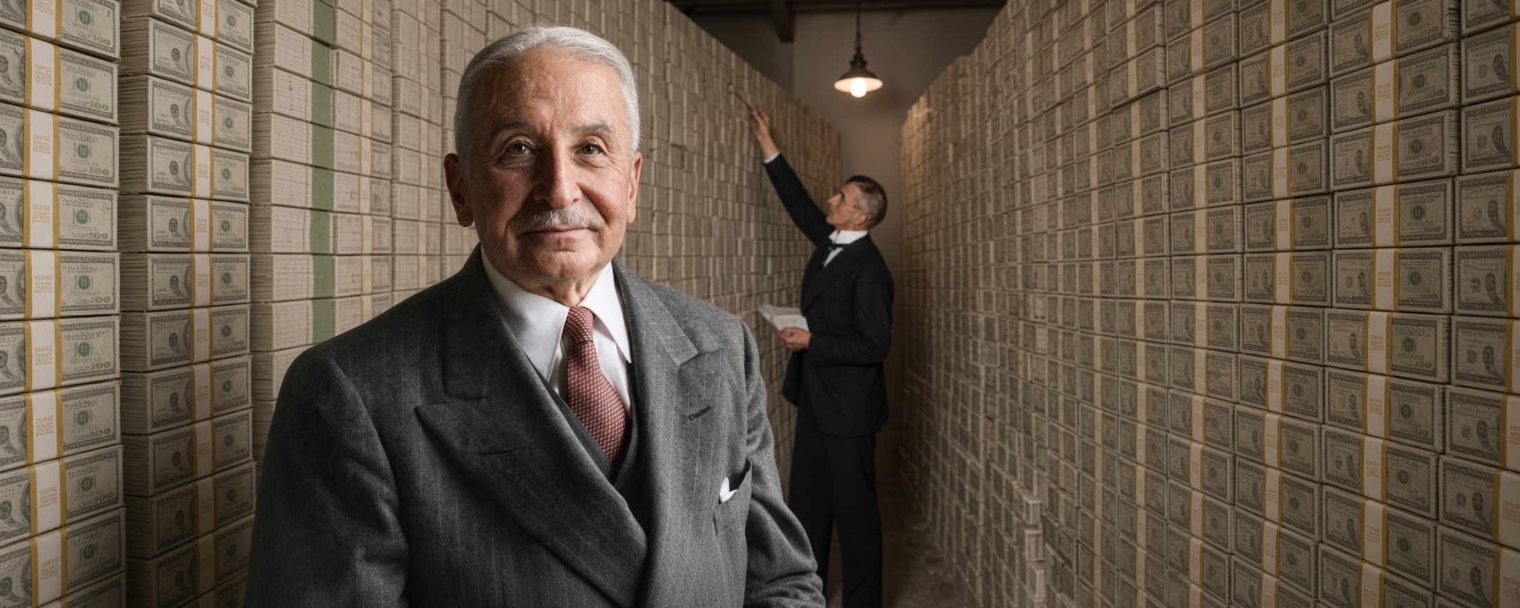 Black-and-white portrait of Ludwig von Mises beside the title Ludwig von Mises and the Policy Behind Inflation.