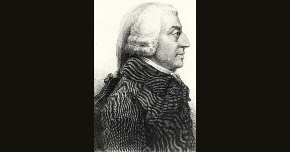 Portrait of Adam Smith.