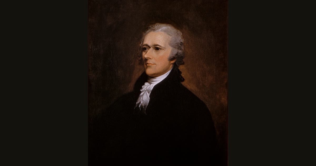 Portrait of Alexander Hamilton.
