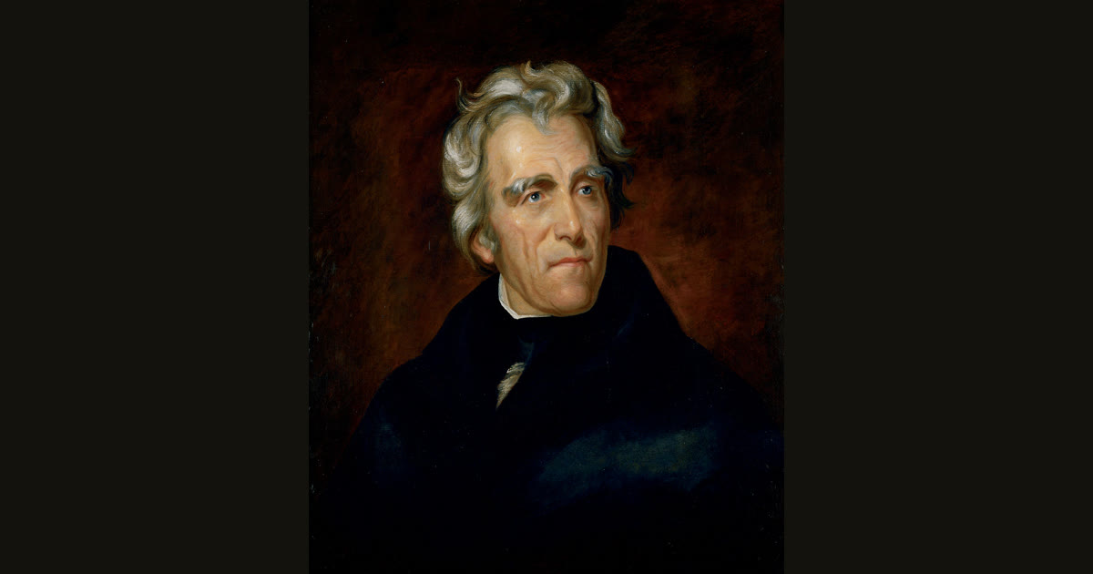 Portrait of Andrew Jackson.