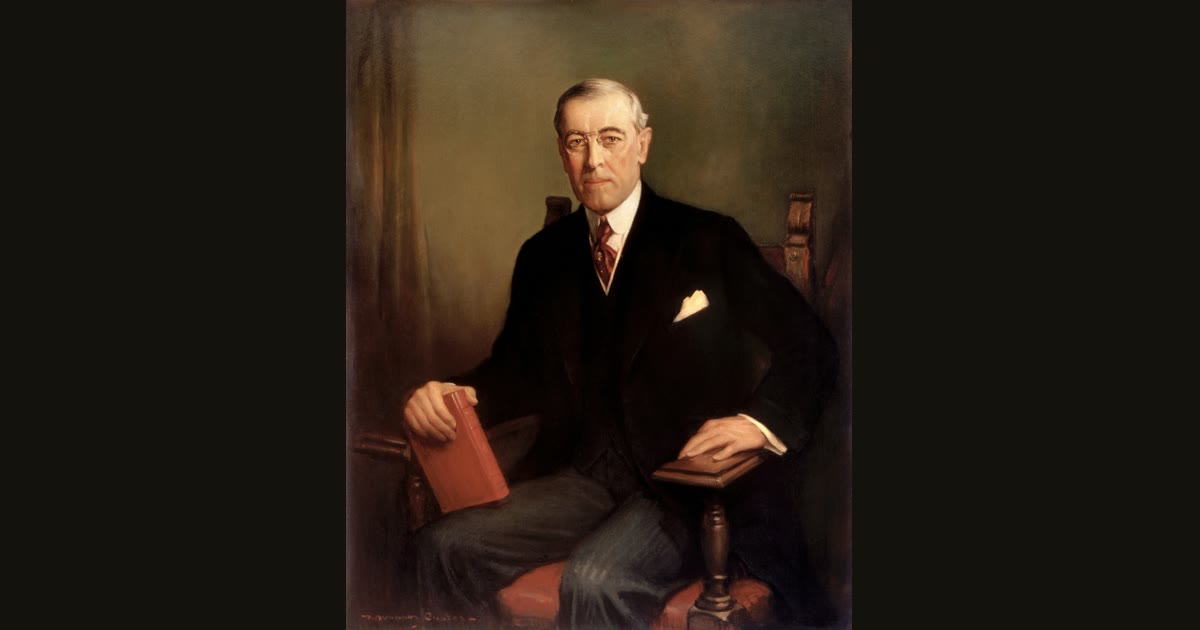 Portrait of Woodrow Wilson, 1913.