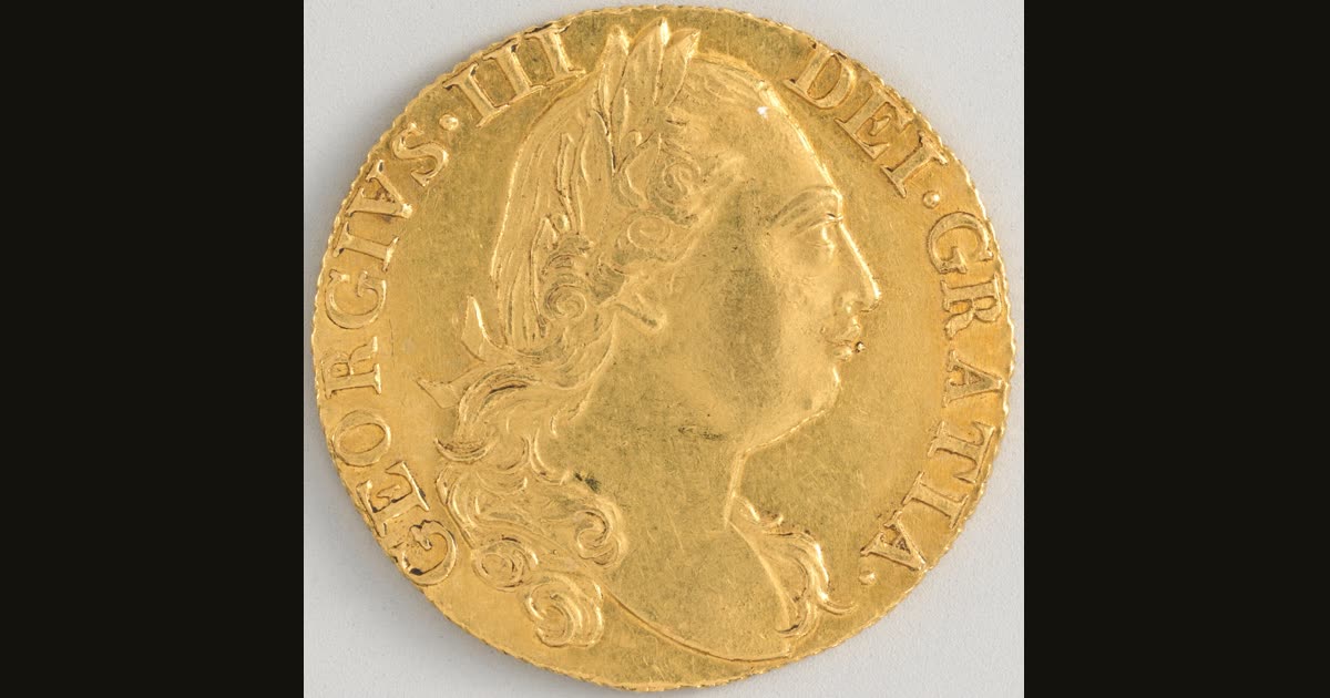 Gold guinea of George III.