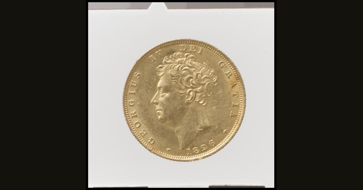 Gold sovereign of George IV.