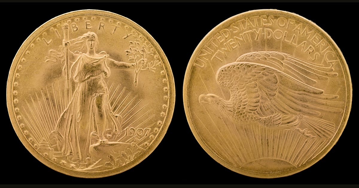 United States double eagle of 1907.